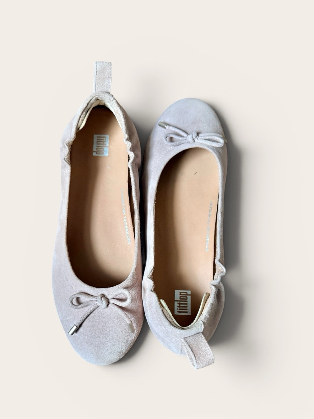 Fitflop Women's Delicato Ballet Flats in Very Pale Pink—NWOT